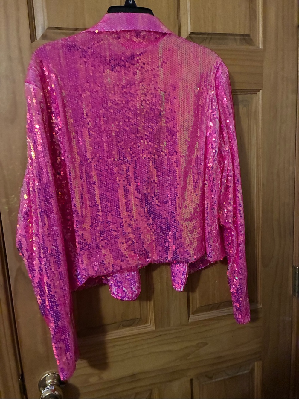 Southern Fried Chics Neon Bandita Sequin Moto Jacket - Picture 2 of 2